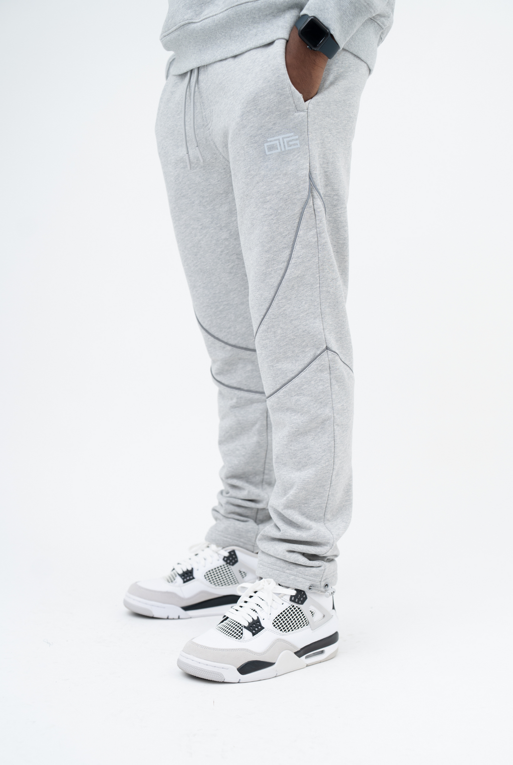 Reflective Piping Pant - Grey