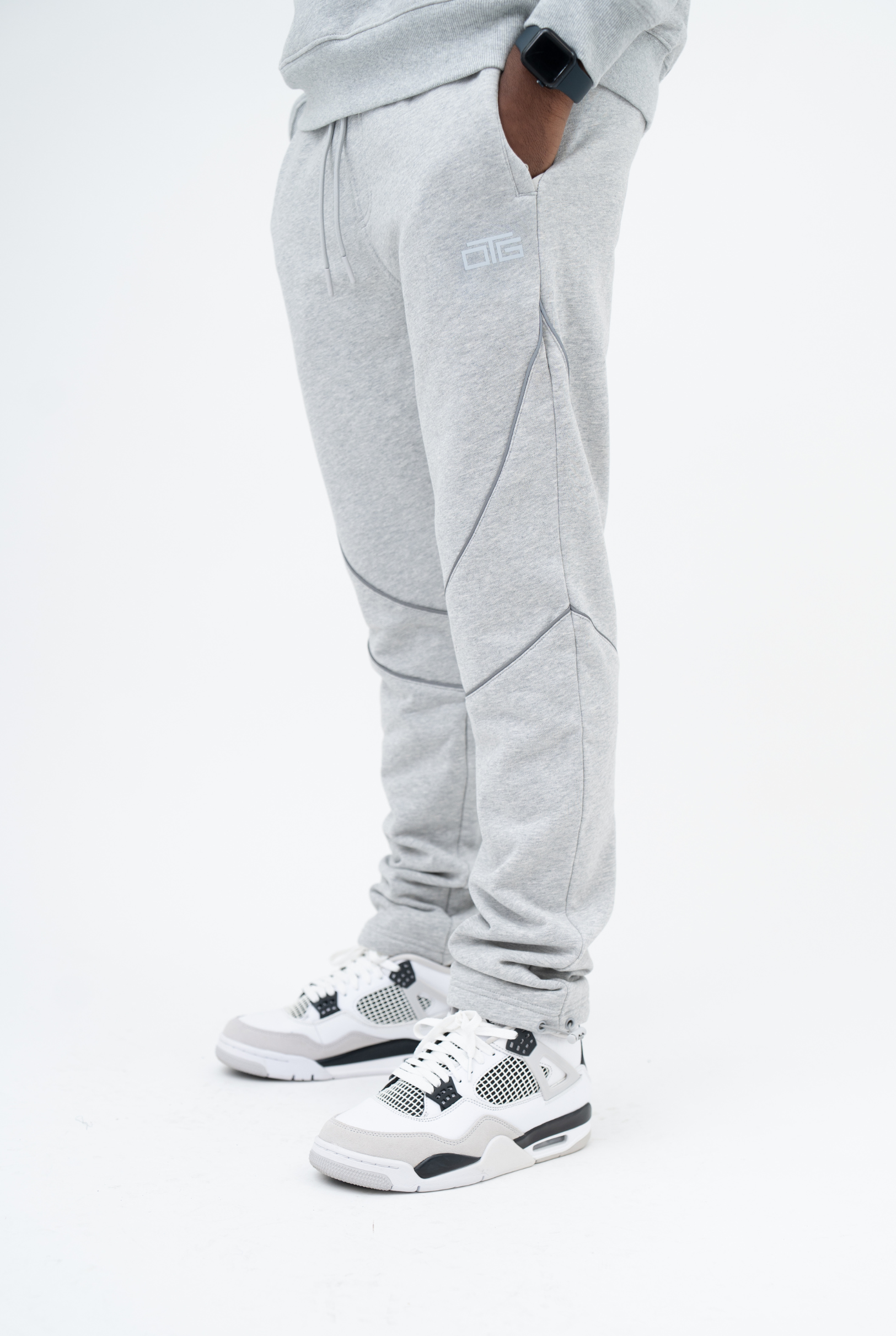 Reflective Piping Pant - Grey