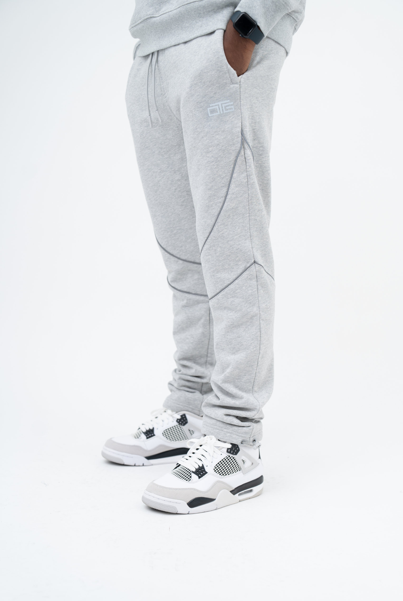 Reflective Piping Pant - Grey