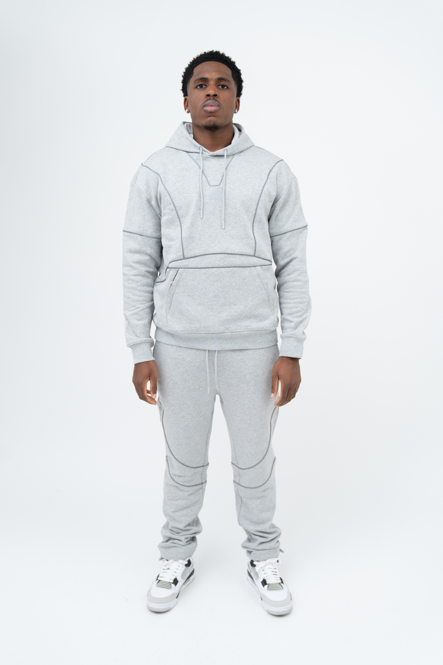 Reflective Piping Pant - Grey