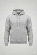 Reflective Piping Hoodie - Grey
