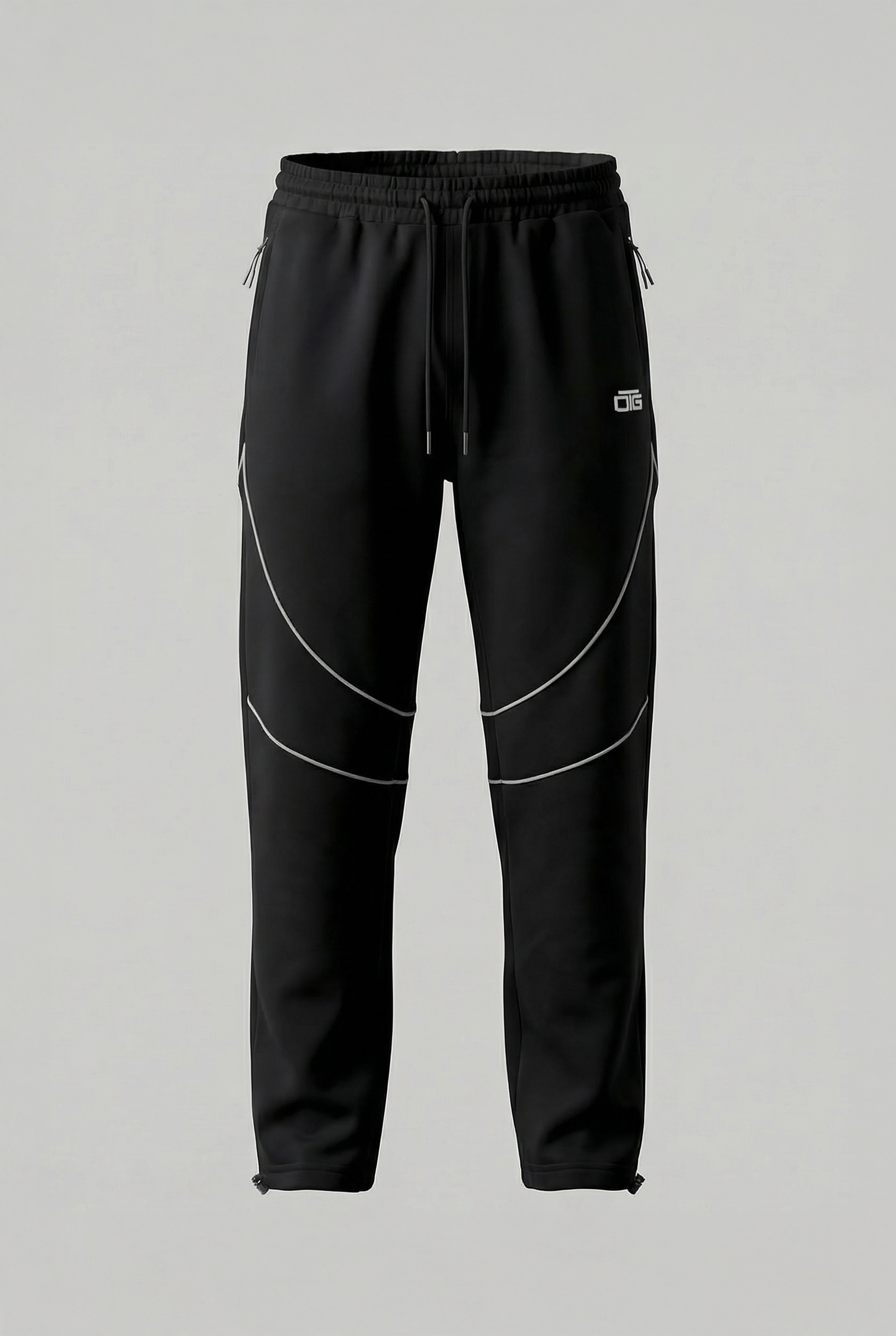 Reflective Piping Pant - Black
